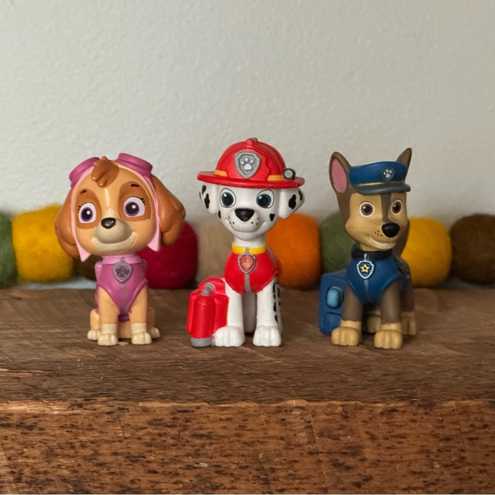 Paw Patrol Toni box Figure Set - Pink, Red, Blue